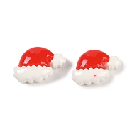 Christmas Theme Opque Resin Decoden Cabochons, Hat, 10.5x15x6mm(CRES-M036-03D)