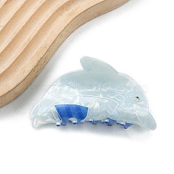 Whale PVC Large Claw Hair Clips, Hair Accessories for Women & Girls, Steel Blue, 112x47x44mm(PW-WGD61FE-04)