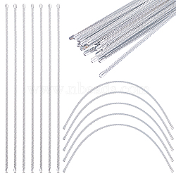 Carbon Steel Spiral Corset Boning Stay, Modeling Sticks, Stainless Steel Color, 350x6x2mm(DIY-WH0430-460E-P)