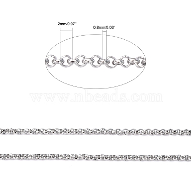 304 Stainless Steel Rolo Chains(CHS-R006-2mm)-2