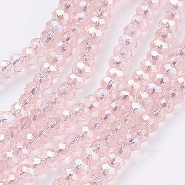 3mm PearlPink Rondelle Glass Beads