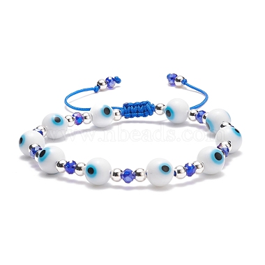 White Lampwork Bracelets
