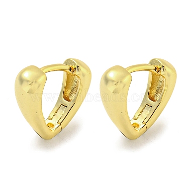Letter V Brass Earrings