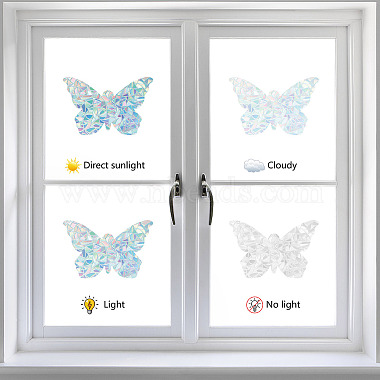 Waterproof PVC Colored Laser Stained Window Film Static Stickers(DIY-WH0314-085)-4
