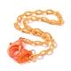Personalized ABS Plastic Cable Chain Necklaces(NJEW-JN03220)-3