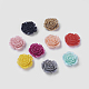 Mixed Color Flat Back Flower Resin Cabochons(X-RESI-I011-M)-1