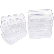 Plastic Bead Containers, Cuboid, Clear, 7.4x4.9x2cm, 16pcs, Carton: 20x13x8cm(CON-BC0004-12B)