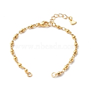 Bracelet Making Accessories, with Soldered Brass Curb Chain, 304 Stainless Steel Bar Link Chain, Lobster Claw Clasps, Charms & Jump Rings, Golden, 6-1/2 inch(16.4cm)(AJEW-JB01048)