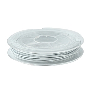 Tiger Tail Wire, Nylon-coated Stainless Steel, WhiteSmoke, 25 Gauge(0.45mm), about 32.8 Feet(10m)/roll(TWIR-S001-0.45mm-05)