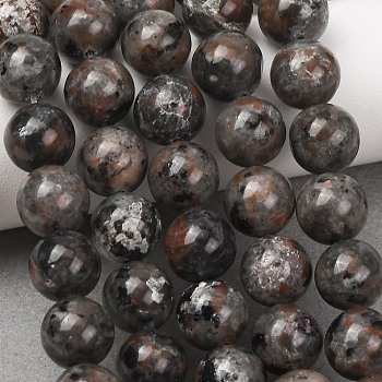 Natural Fluorescent Syenite Rock(Glow under UV Light) Beads Strands, Smooth Round, 10~11.5mm, Hole: 1mm, about 36~40pcs/strand, 14.76''(37.5cm)~15.75''(40cm)