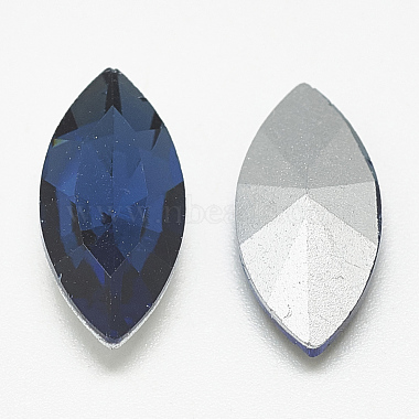 Pointed Back Glass Rhinestone Cabochons(RGLA-T083-7x15mm-13)-2