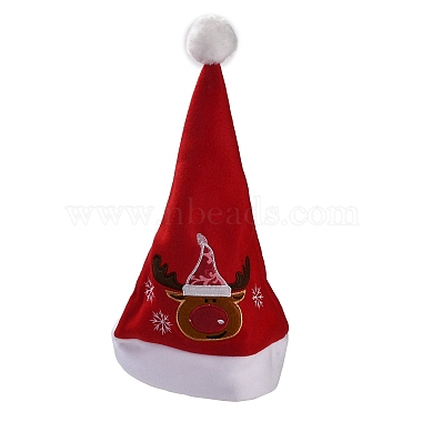 тканевые рождественские шапки(AJEW-M215-03B)-3