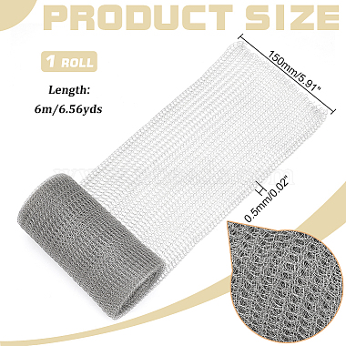 6M 304 Stainless Steel Insect Repellent Mesh Sheet(AJEW-WH0528-05B)-3