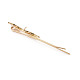 Brass Pave Clear Cubic Zirconia Hair Bobby Pin Findings(KK-S356-650-NF)-3