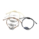 304 Stainless Steel Macrame Pouch Bracelet Making for Stone Holder(AJEW-JB01193)-1