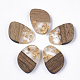 Transparent Resin & Walnut Wood Pendants(X-RESI-Q210-006A-A01)-1
