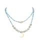 2Pcs 2 Style Glass Seed Beaded Necklaces(NJEW-JN04379)-4