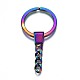 Брелки для ключей из сплава цвета радуги(PALLOY-S180-229-NR)-3