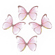 Décoration artisanale d'ailes en tissu polyester bicolore(FIND-S322-012B)-3