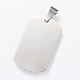 Non-Tarnish 304 Stainless Steel Stamping Blank Tag Pendants(X-STAS-R090-32)-2