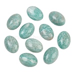 Natural Amazonite Cabochons, Oval, 18.5x12.5x6.5mm(G-F837-01B)