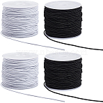 4Rolls 2 Colors Elastic Cords, Stretchy String, for Bracelets, Necklaces, Jewelry Making, Mixed Color, 1mm, about 19.68~21.87 yards(18~20m)/roll, 2rolls/color(EC-PA0001-02A)