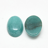 Dyed Natural White Jade Cabochons, Oval, Medium Turquoise, 18x13x6mm(X-G-Q957-01F-13x18)