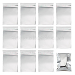 OPP Cellophane Storage Bags, Self Seal Bags, Rectangle, Silver, 8.8~11.2x7x0.01cm(OPP-TADJ0001-06B)