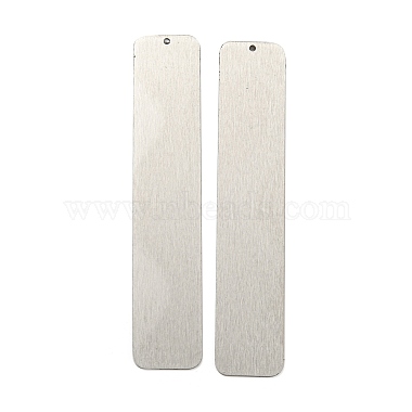 Stainless Steel Color Rectangle 304 Stainless Steel Big Pendants