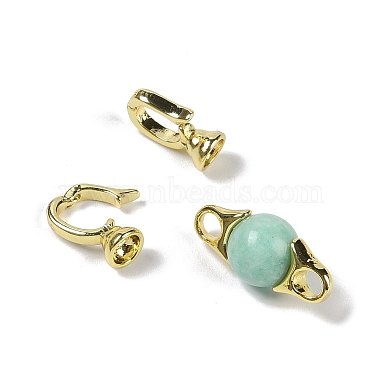 Natural Amazonite with Brass Fold Over Clasps(G-G141-03G-02)-2