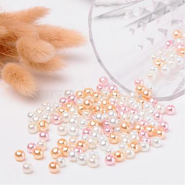 Barely Pink Mix Pearlized Glass Pearl Beads(HY-X006-6mm-01)-3