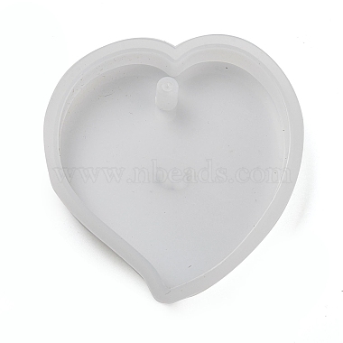 moules en silicone de sable mouvant de coeur de pixel diy(AJEW-U013-03I)-2