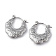 304 Stainless Steel Bohemia Teardrop Hoop Earrings for Women(EJEW-I284-05P)-1
