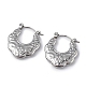 Non-Tarnish 304 Stainless Steel Bohemia Teardrop Hoop Earrings for Women(EJEW-I284-05P)-1