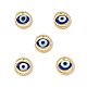 Handmade Lampwork Evil Eye Pendants(ZIRC-L102-15G-04)-1