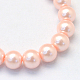 Baking Painted Pearlized Glass Pearl Round Bead Strands(HY-Q330-8mm-05)-2