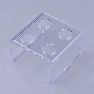 Acrylic Lipstick Display Stands, Clear, 69.5x69x40mm(ODIS-WH0005-04)