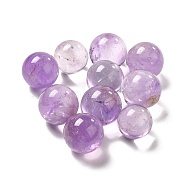 Natural Amethyst Beads, No Hole/Undrilled, Round, 15.5~20mm(G-G987-02)
