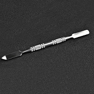 Tarnish Resistant Stainless Steel Spoon Palette Spatulas Stick Rod, Makeup Cosmetic Nail Art Tool, Stainless Steel Color, 11.5cm(MRMJ-G001-24A)