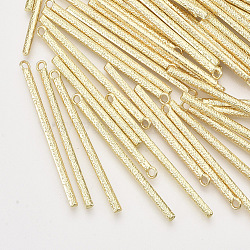 Alloy Big Pendants, Bar, Light Gold, 53.5x4x3mm, Hole: 2mm(PALLOY-S121-197)