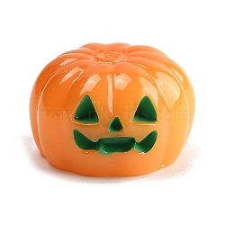 Halloween Resin Figurine Statues for Home Office Desktop Decoration, Pumpkin, 15x24.5x24.5mm(DJEW-M017-04F)