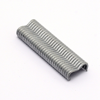 Iron Nail, M-shaped Nails, Pet Cage Accessories, Stainless Steel Color, 17.8x8.5x2mm, 600pcs/box