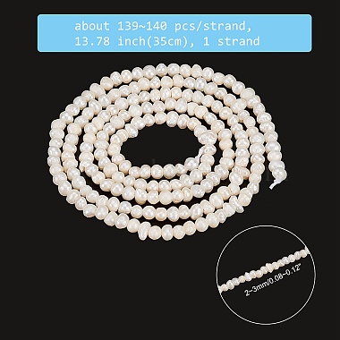 1 Strand Natural Cultured Freshwater Pearl Beads Strands(PEAR-NB0001-36)-6