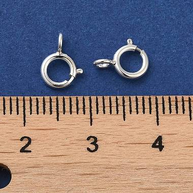 925 Sterling Silver Spring Ring Clasps(STER-A007-24C)-3