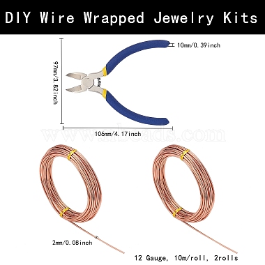 DIY Wire Wrapped Jewelry Kits(DIY-BC0011-81E-03)-2