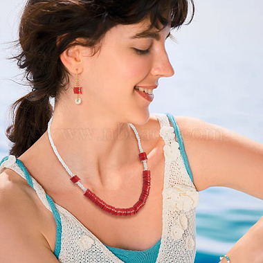 1 brin de perles de coquillages d'eau douce naturels(SHEL-TA0001-35C)-8