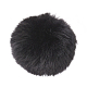 Handmade Faux Rabbit Fur Pom Pom Ball Covered Pendants(WOVE-F020-A14)-1