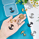 9Pcs 3 Colors Ion Plating(IP) 304 Stainless Steel Hook Clasps(STAS-UN0048-09)-3
