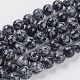 Chapelets de perles de flocon de neige en obsidienne naturelle(X-G-G515-10mm-01)-1