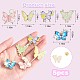 5Pcs 5 Style Butterfly with Flower Enamel Pins(JBR093A)-2